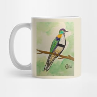 Superb fruit dove in the rainforest Mug